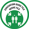 Evacuation, guide fil et serre fil